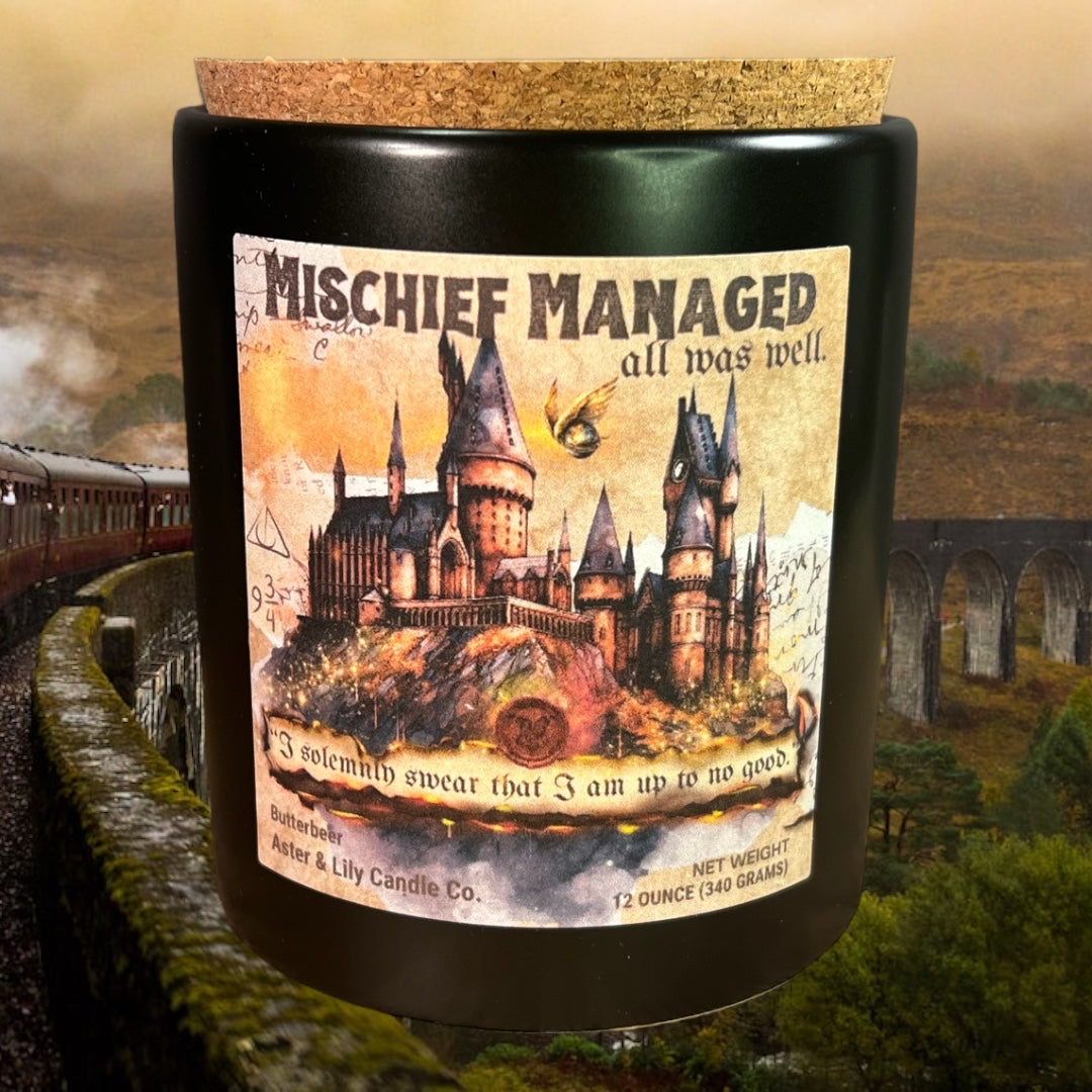 Book Inspired Harry Potter Candle