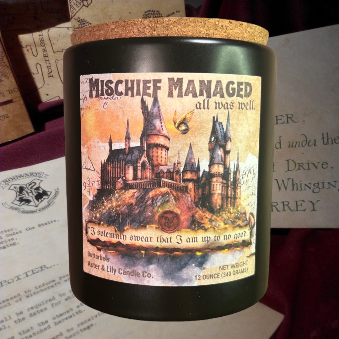 Book Inspired Harry Potter Candle