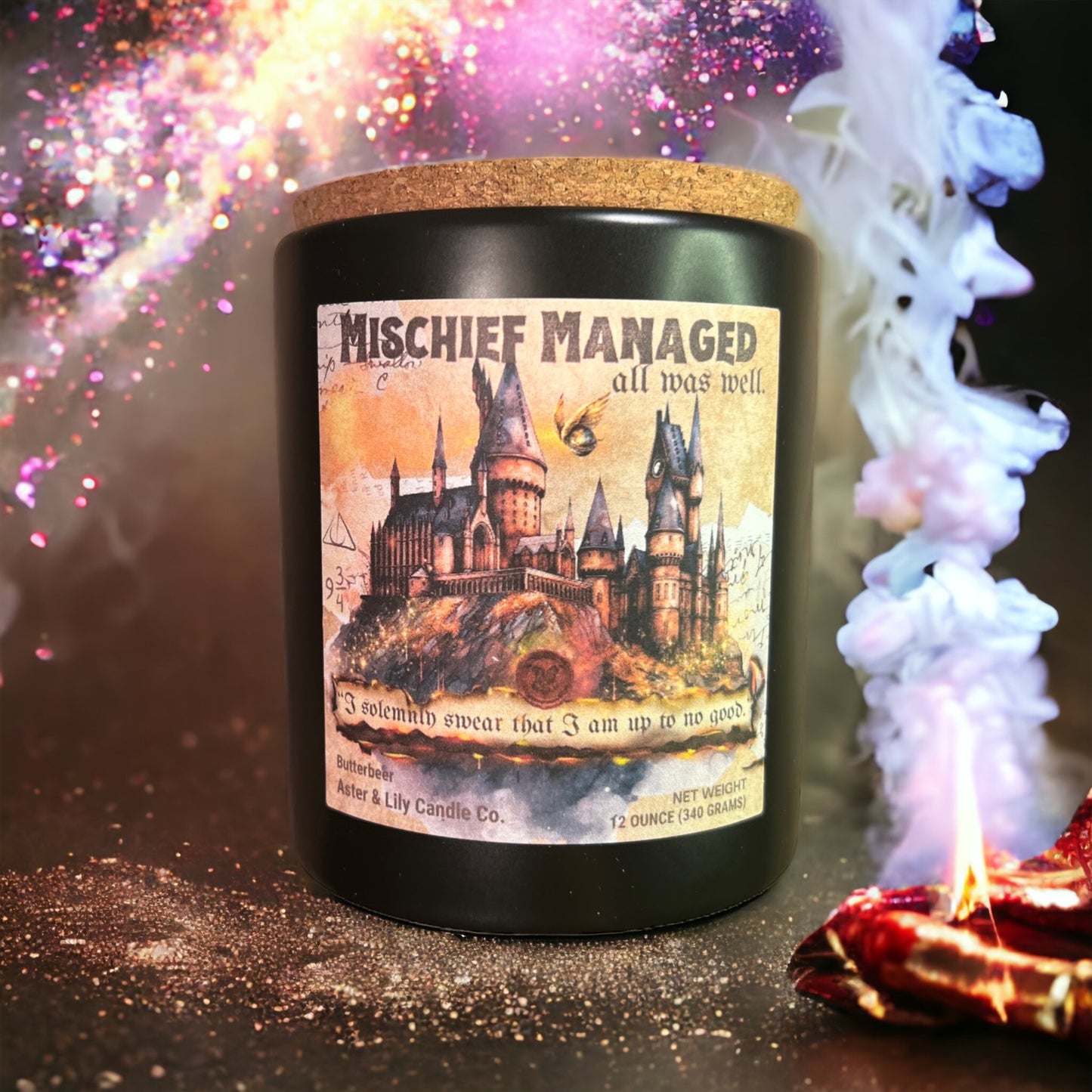Book Inspired Harry Potter Candle