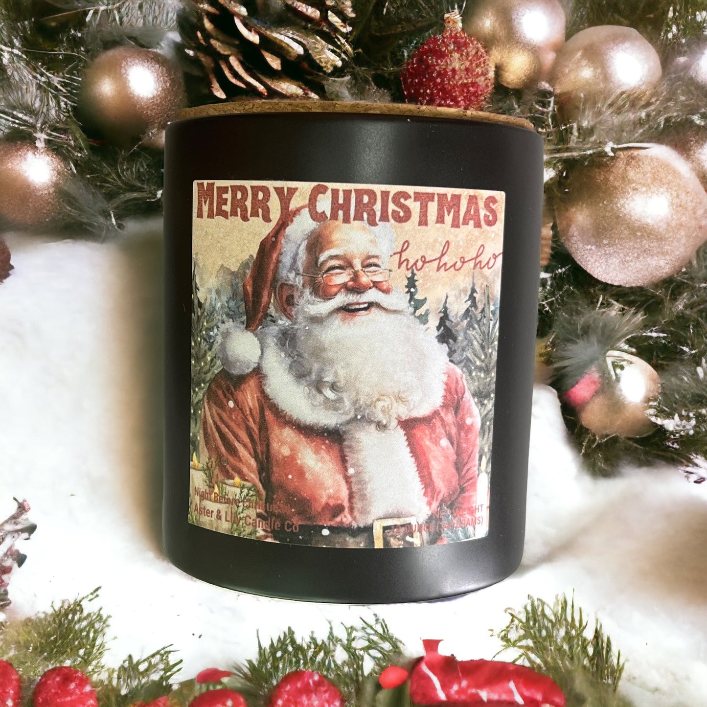 Santa Candle Night Before Christmas
