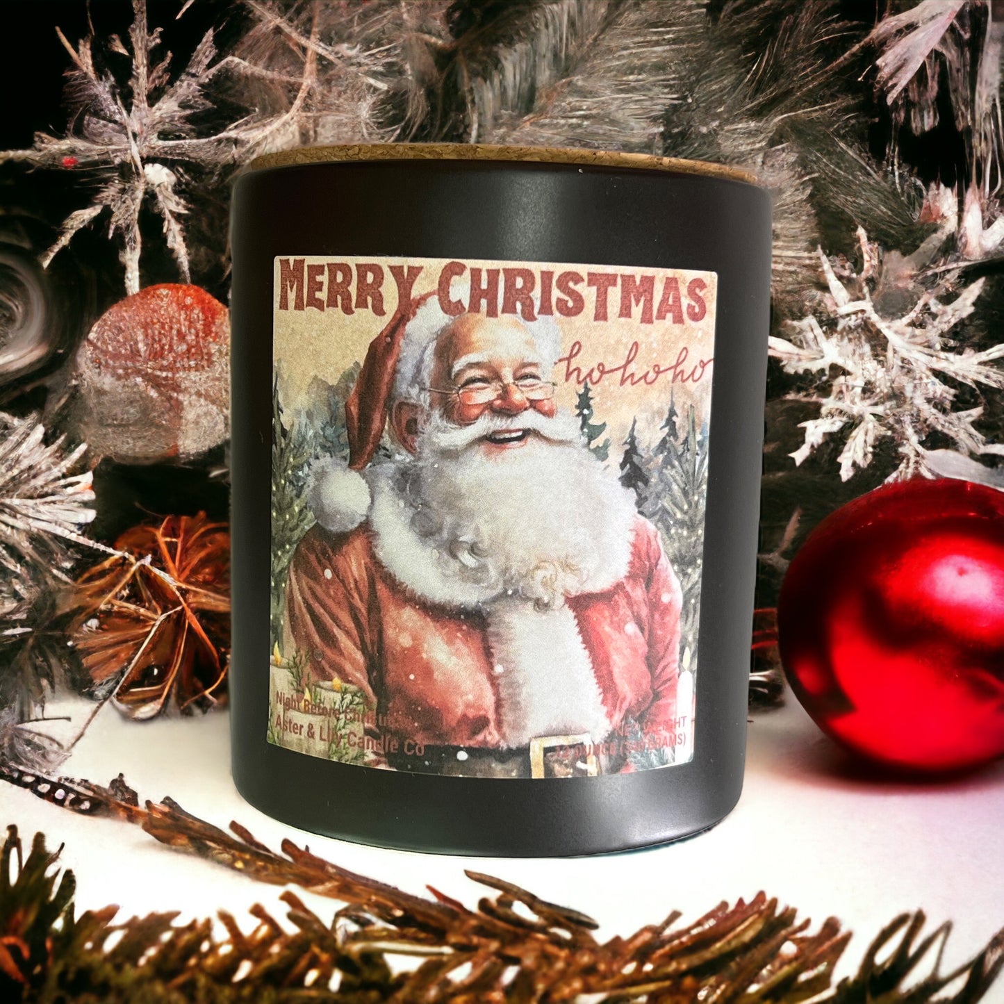 Santa Candle Night Before Christmas