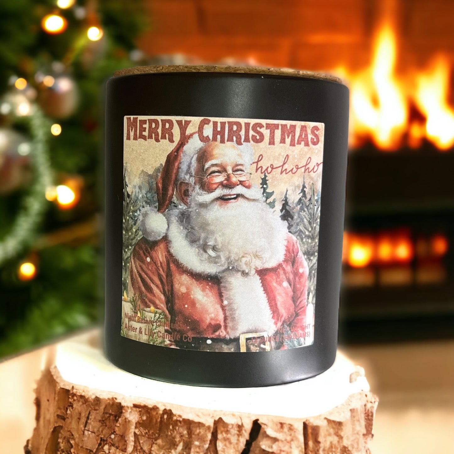 Santa Candle Night Before Christmas