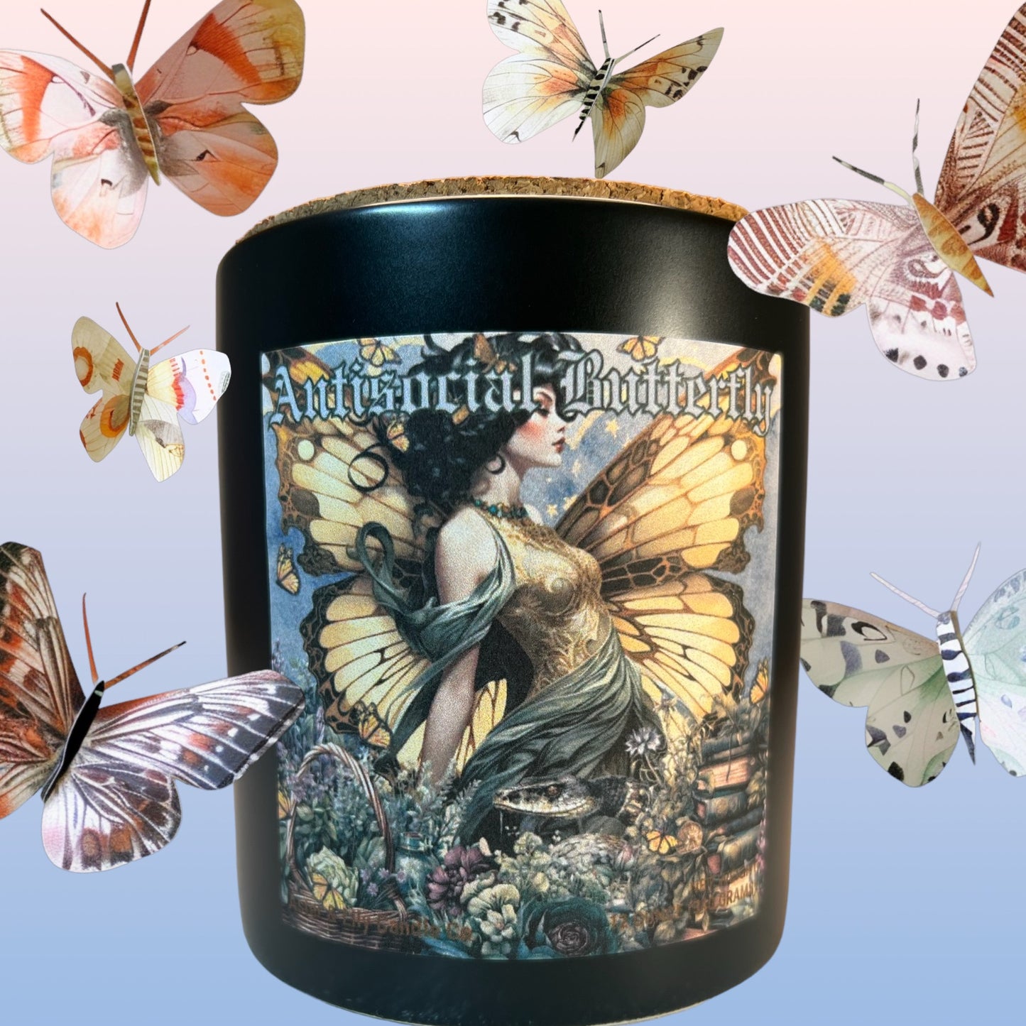 Antisocial Butterfly Candle