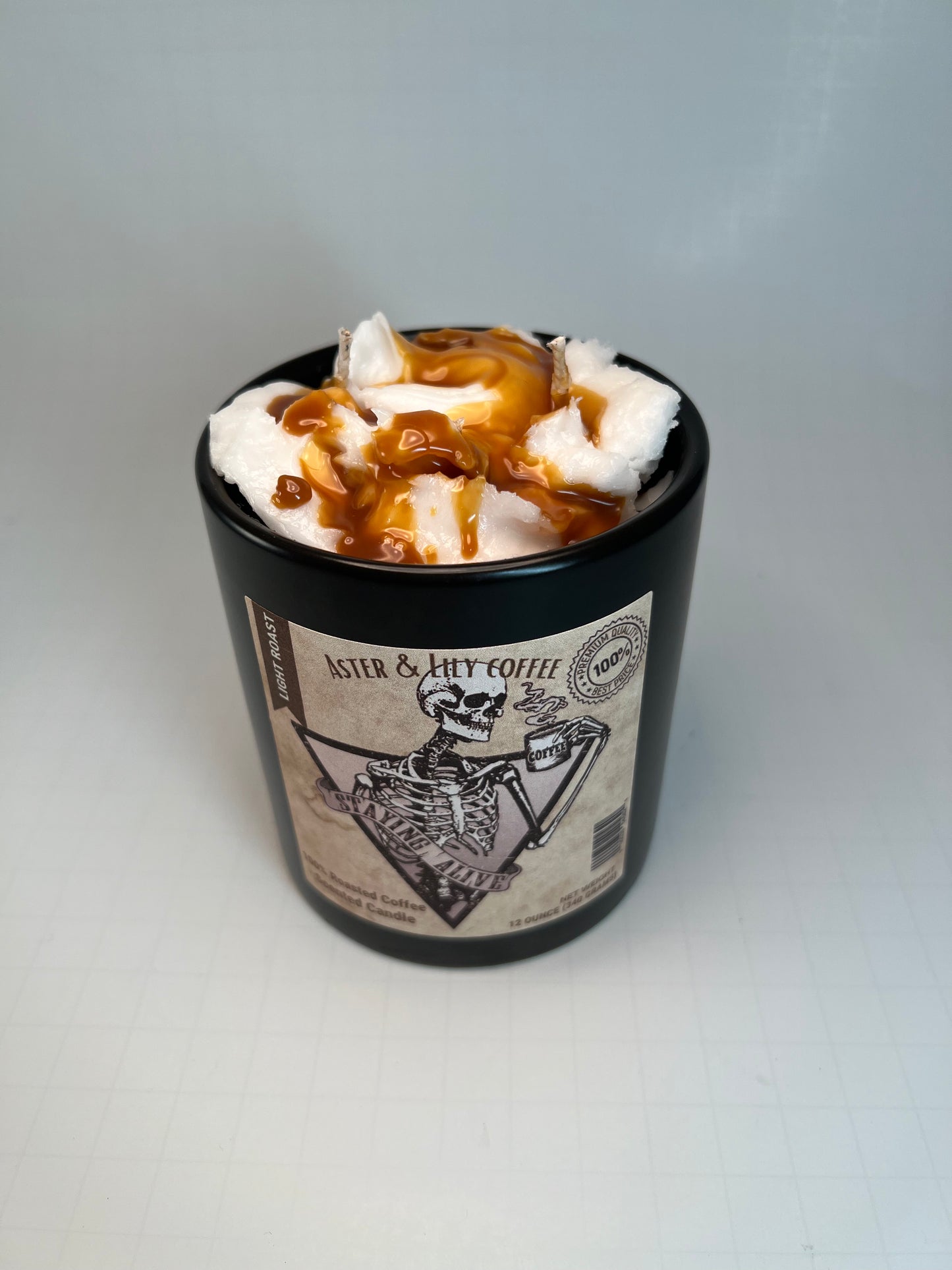 Coffee Skeleton Candle