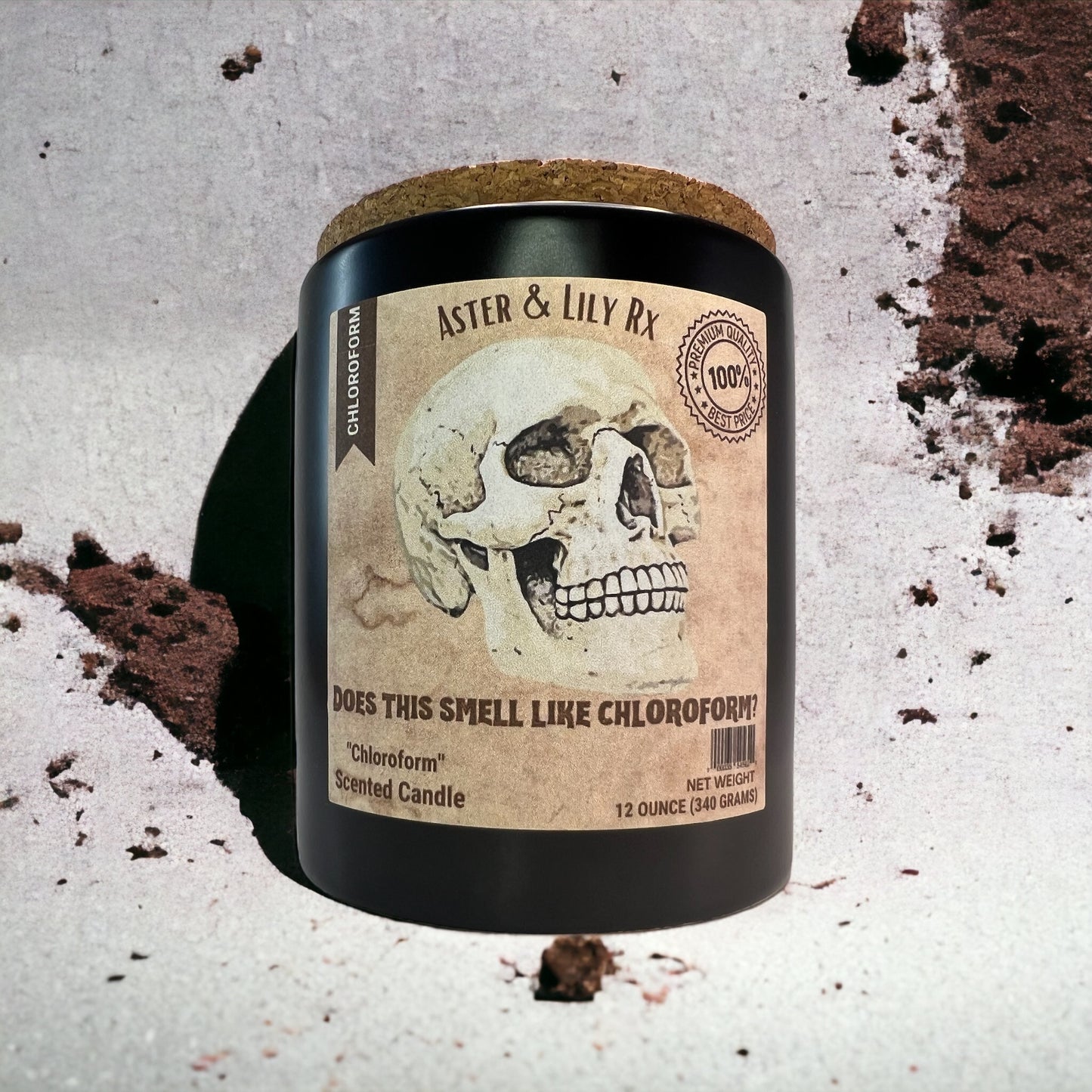Chloroform Skeleton Candle