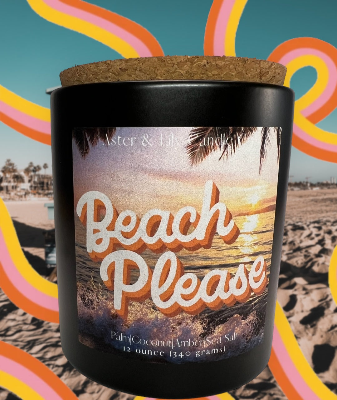 Beach Please Candle