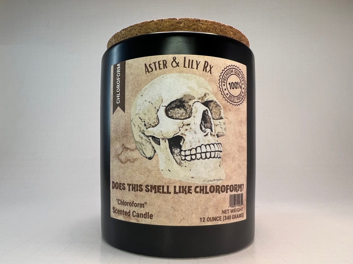 Chloroform Skeleton Candle