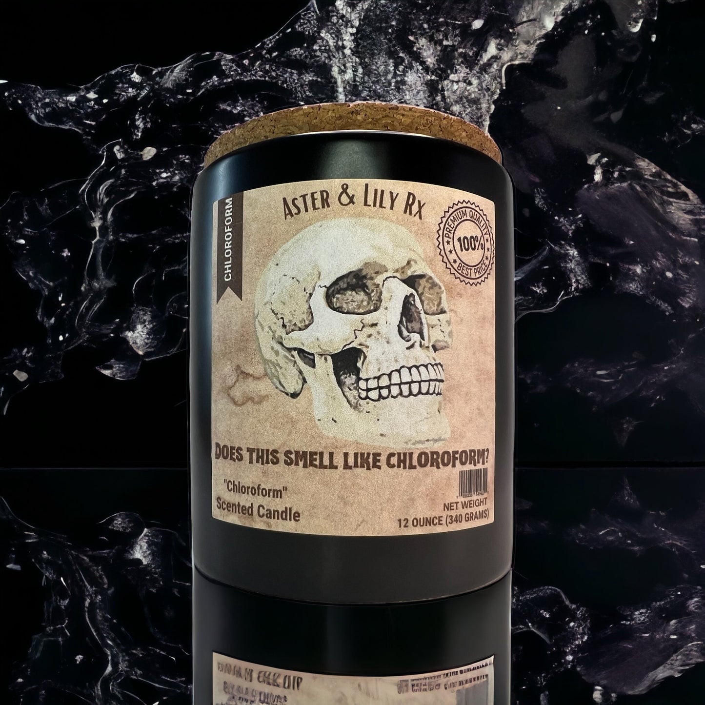 Chloroform Skeleton Candle