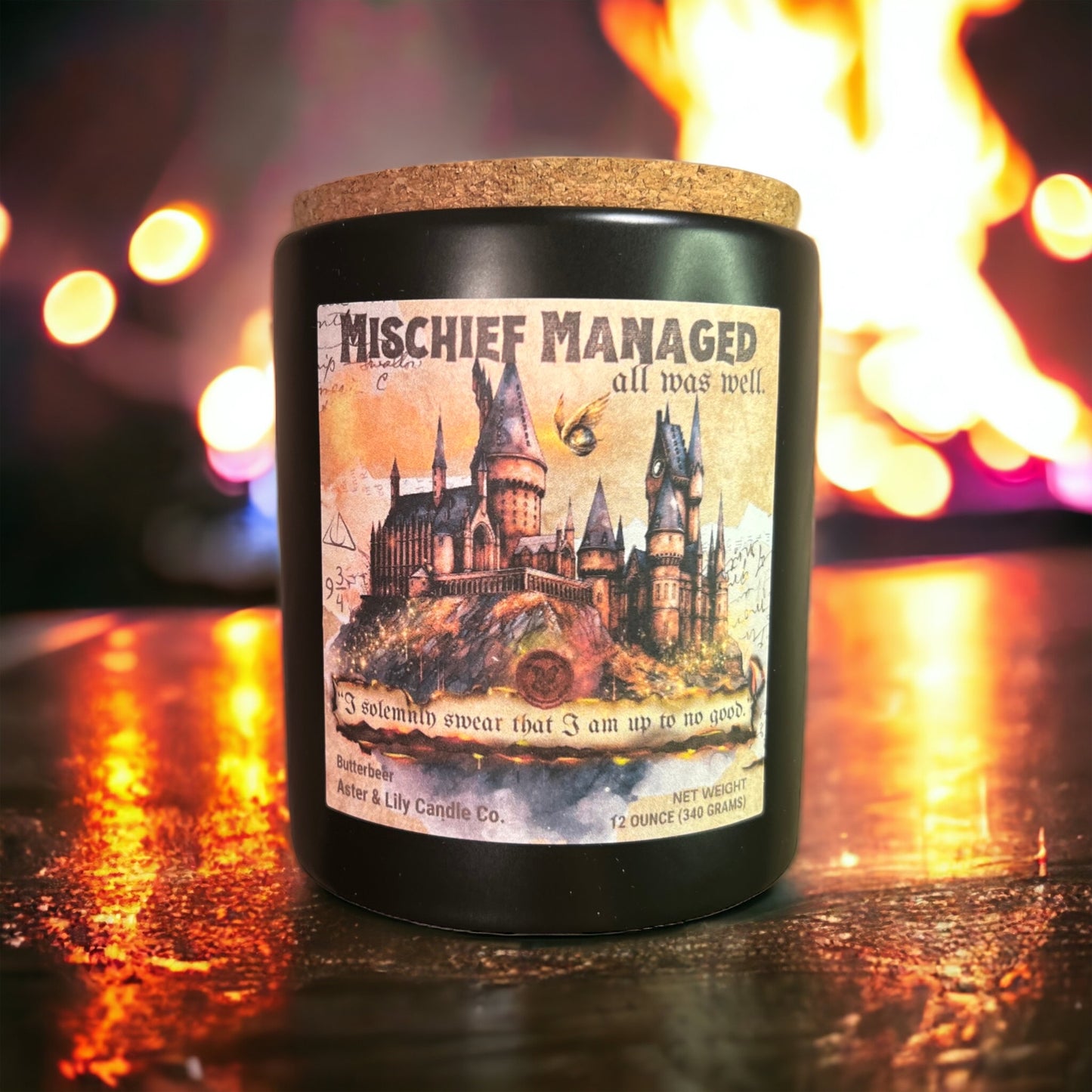 Book Inspired Harry Potter Candle