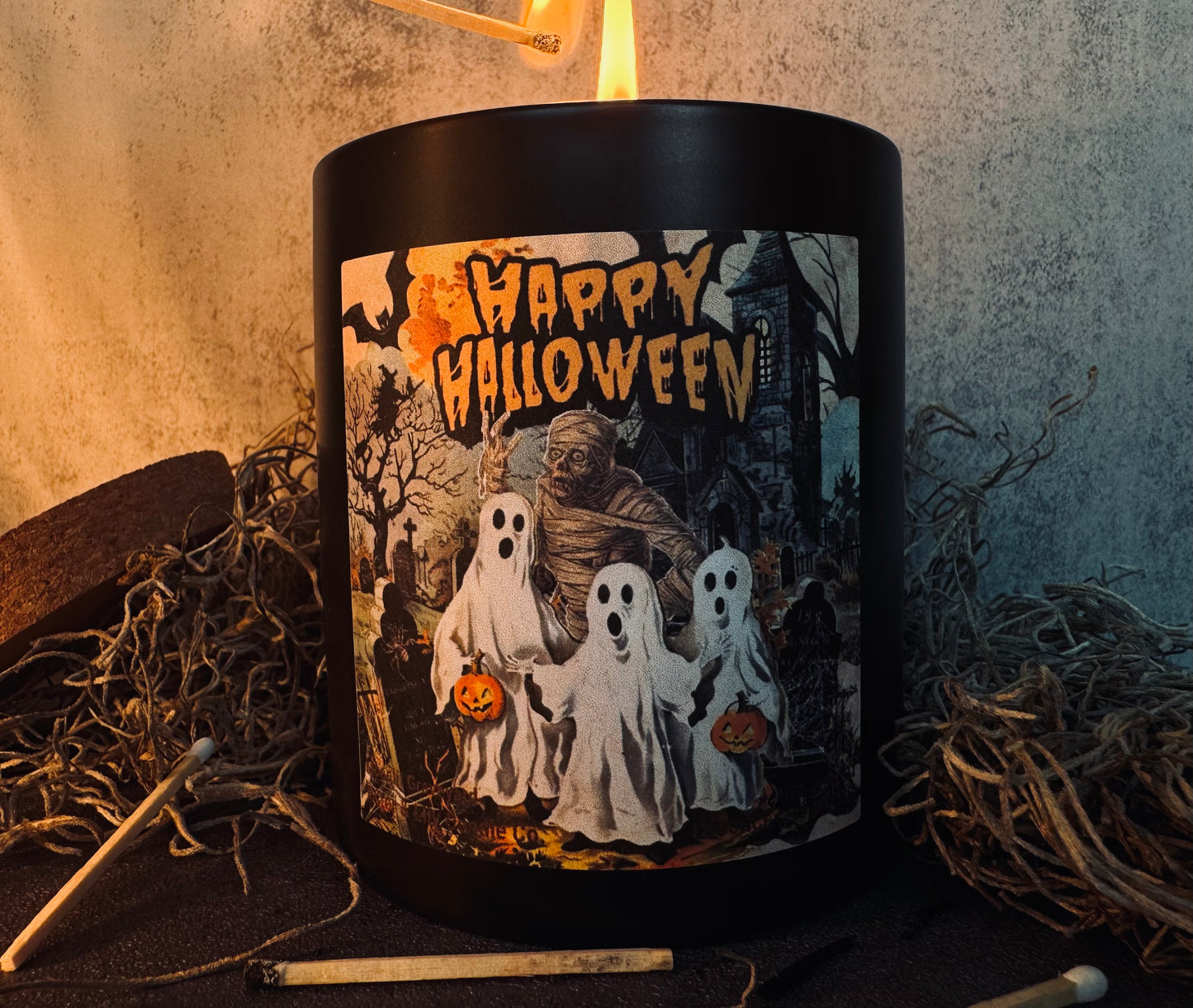 Happy Halloween Candle