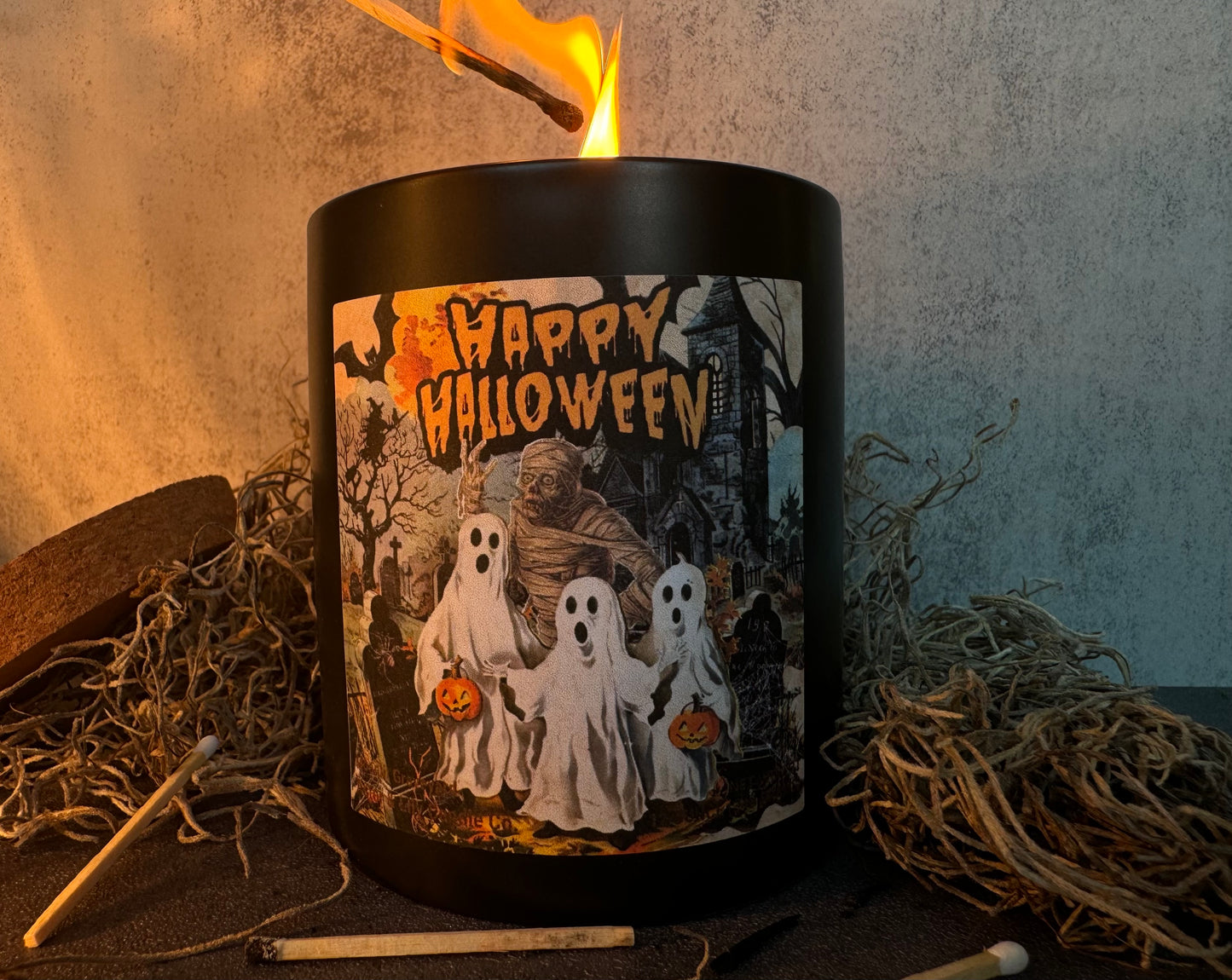 Happy Halloween Candle